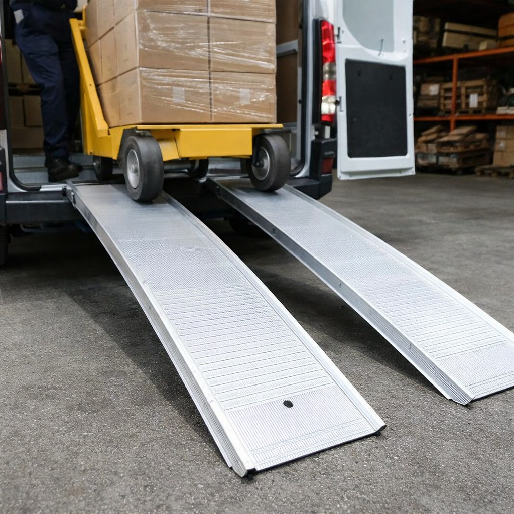 Wide Van Loading Ramps – 500mm Wide – Aluminium – Commercial Use