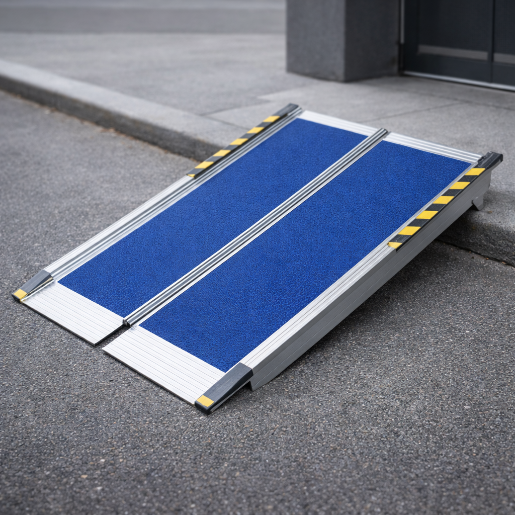 Folding Ramp – 520mm-2000mm – Aluminium 400kg Capacity – Mobility Aid