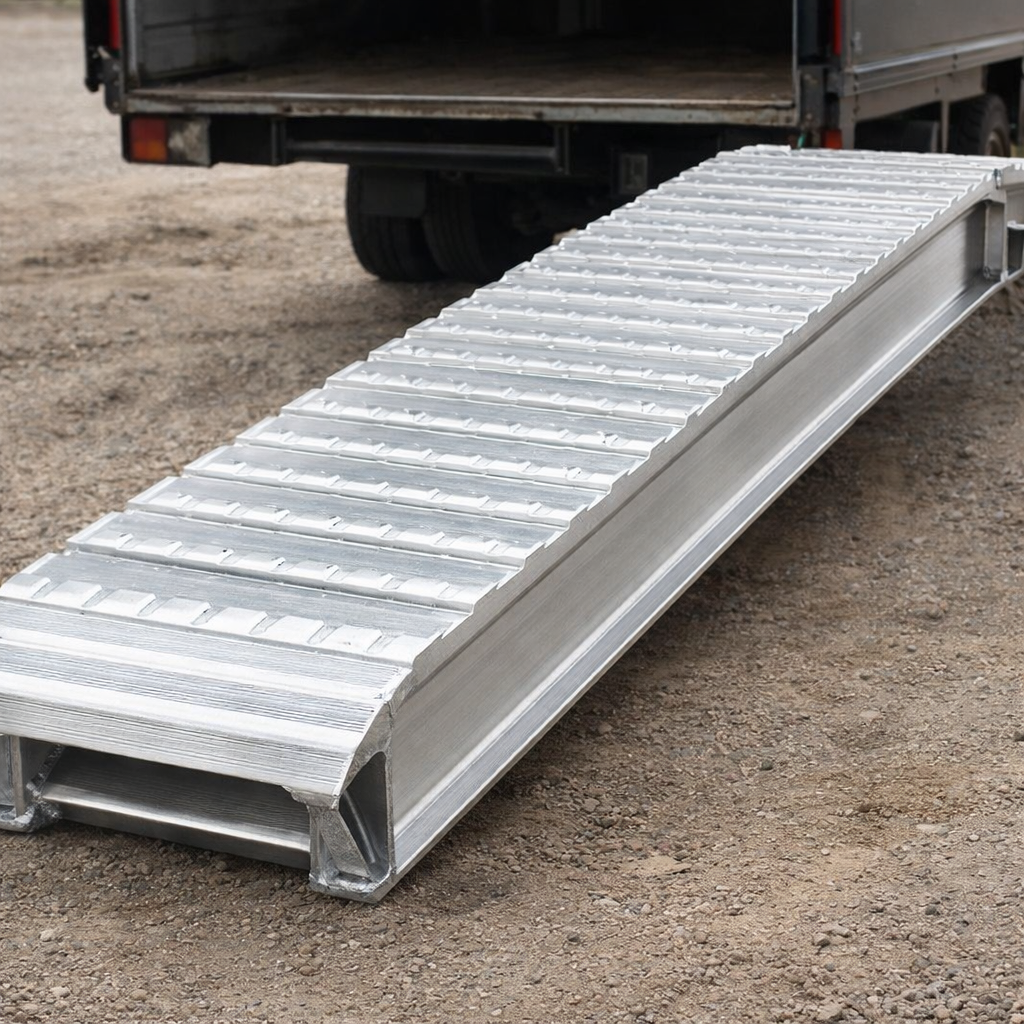 Aluminium Loading Ramps – 2000mm x 390mm – 21500kg Capacity – Industrial Use