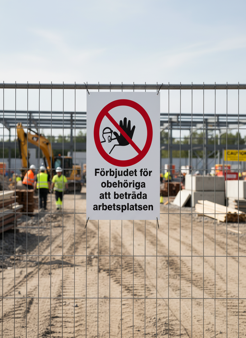 Premium Prohibition Sign - Restricted Access for Unauthorized Personnel in Multiple Sizes and Materials for Workplace Safety