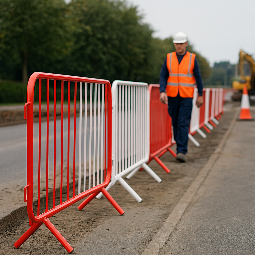 2.3m Galvanized Steel TempPed™ Crowd Control Barrier 4