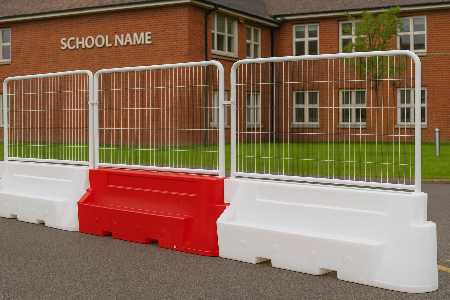 2000 x 800mm Novus Safety Water-Filled Barrier System 3