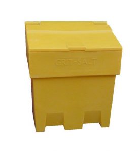 200 Litre Heavy-Duty Yellow Grit Bin – UV-Stabilised, Stackable, Weatherproof