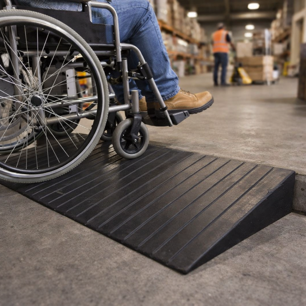 Rubber Threshold Ramps – 74-80mm High – Heavy Duty – Mobility Access
