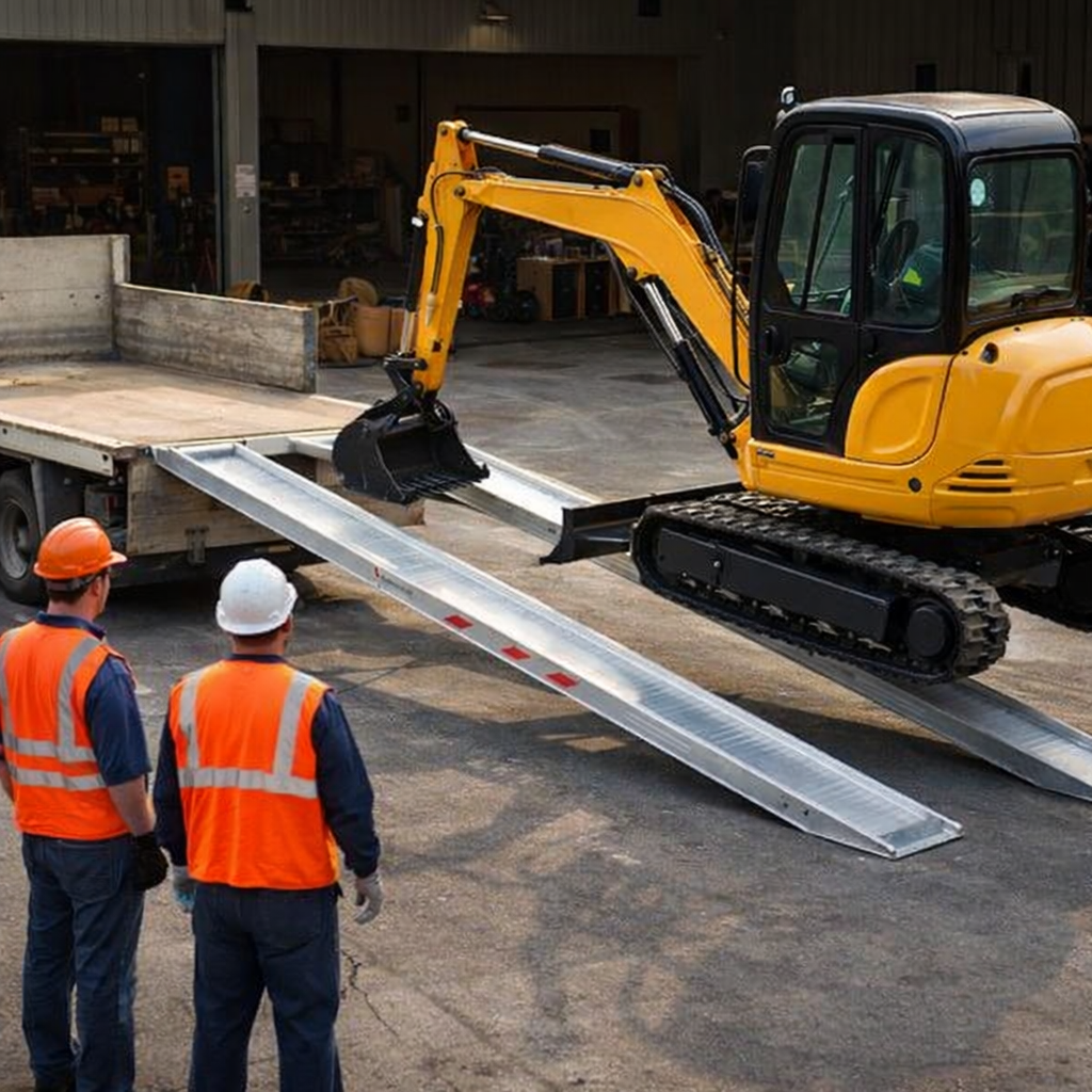 Aluminium Loading Ramps – 5500x580 – 8570kg Capacity – Industrial