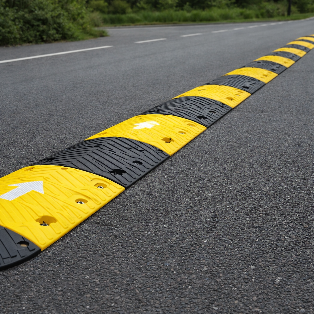 Speed Bump Kit – 6.5M Black – Includes Fixings – Road Safety