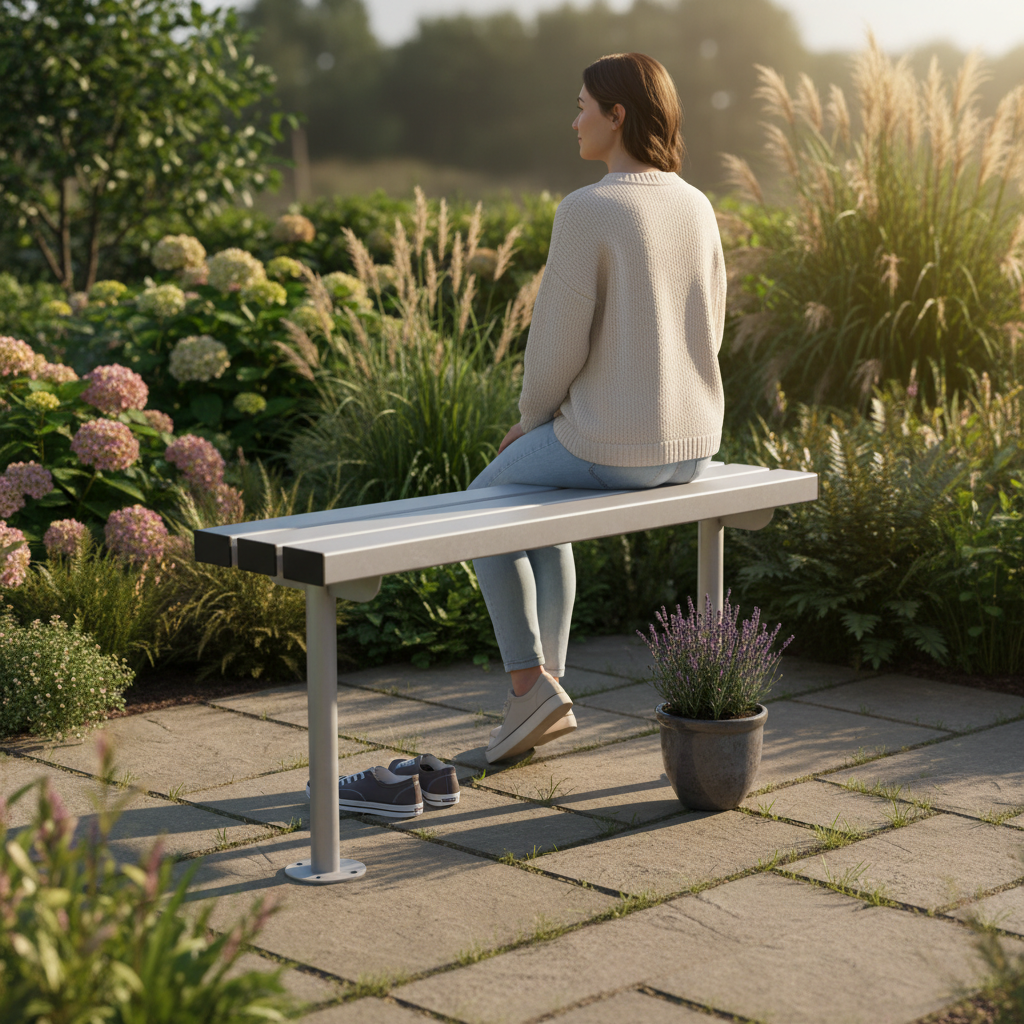 Premium 1m Perch Bench – Heavy Duty Galvanised Steel, Weatherproof Design for Outdoor Use | Barriers Co