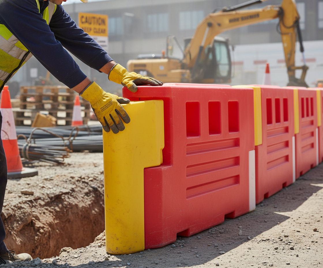 Premium Heavy Duty Barrier System End Stop Section for Enhanced Safety and Protection | Barriers Co