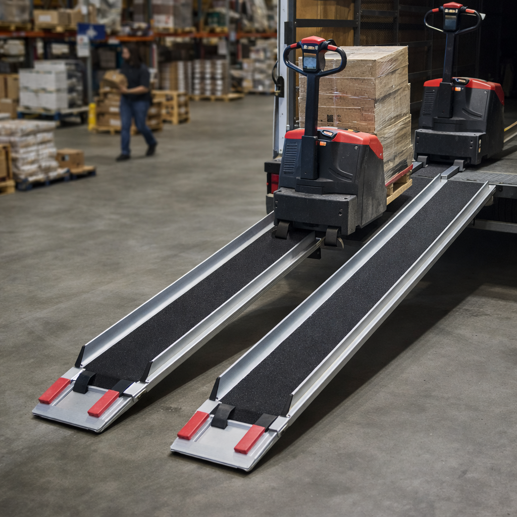 Scooter Ramps – Black – Non-Slip Folding Aluminium – Mobility Scooter Access