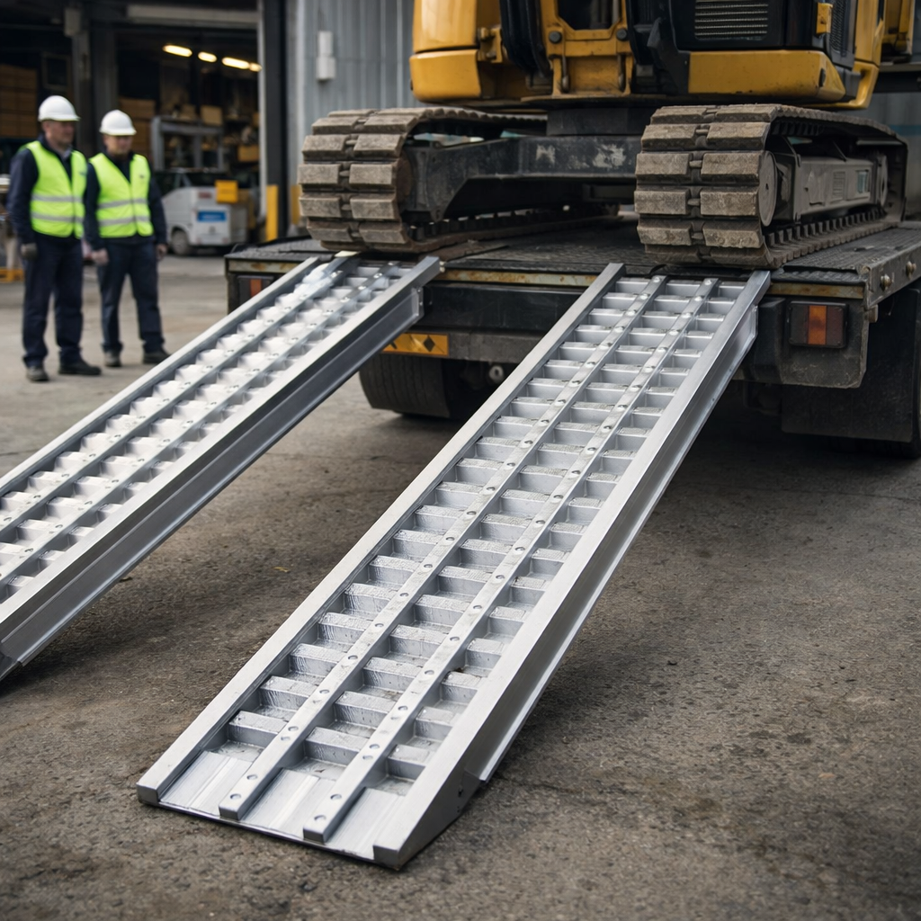 Heavy Duty Loading Ramps – 1000mm x 450mm – 50,000kg Capacity – Industrial Use