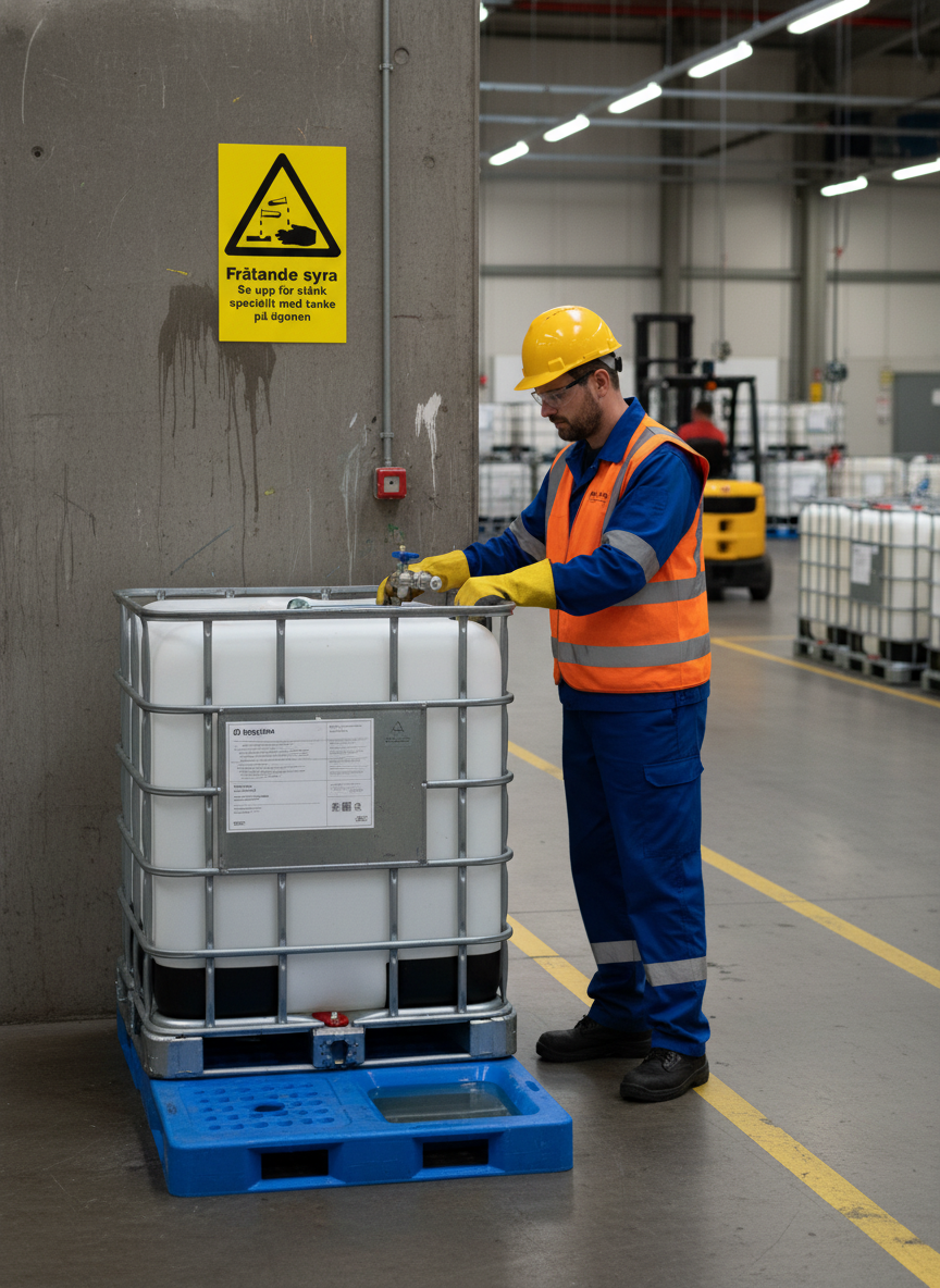 Premium Warning Sign for Corrosive Acid - Durable Material Options with Multiple Sizes for Safety and Visibility
