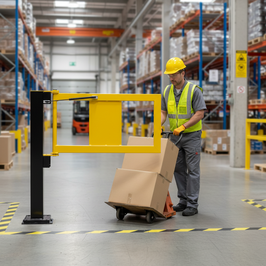 Premium Self-Closing Flex Barrier Gate with Shock-Absorbing Design for Pedestrian Access | Barriers Co