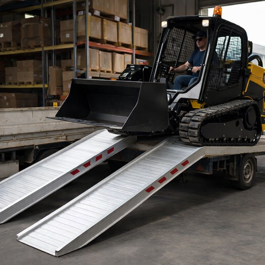 Aluminium Loading Ramps – 2500x400mm – 8000kg Capacity – Industrial Use