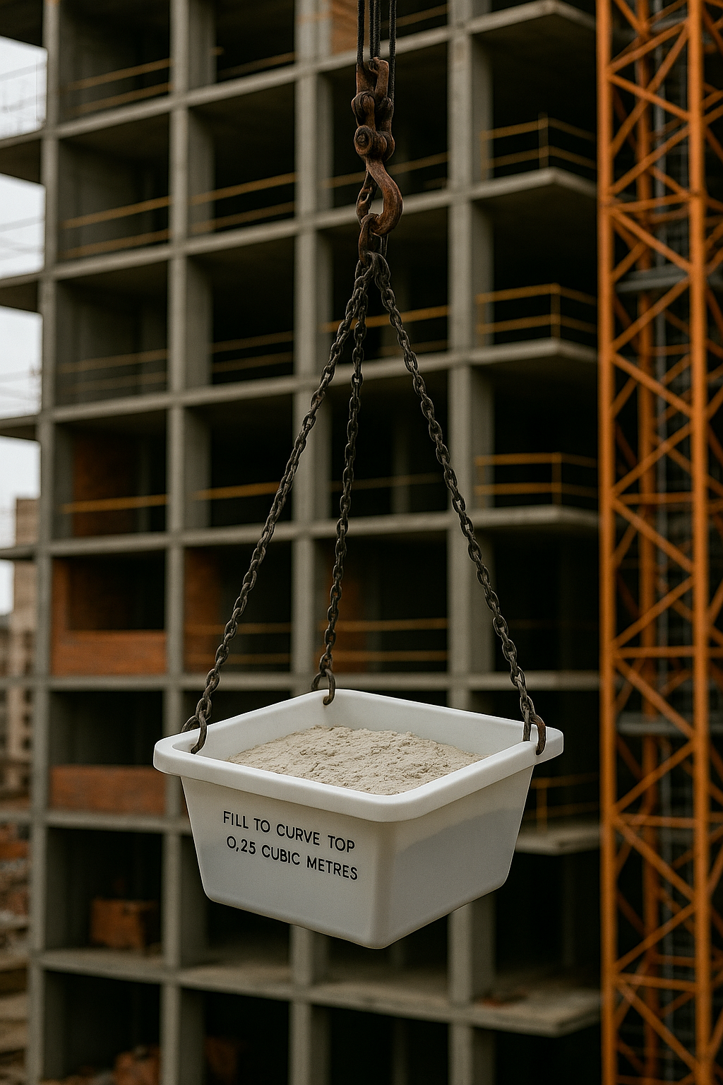 250L Heavy-Duty Mortar Tub – Forklift & Top Lift Compatible 1