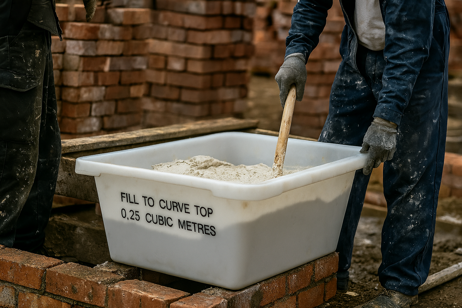 250L Heavy-Duty Mortar Tub – Forklift & Top Lift Compatible 2