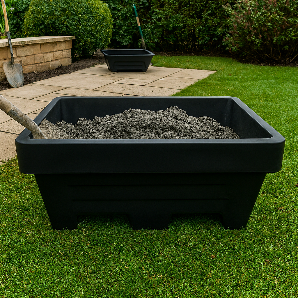 250L Heavy-Duty Twin Skin Mortar Tub – Forklift Compatible 1