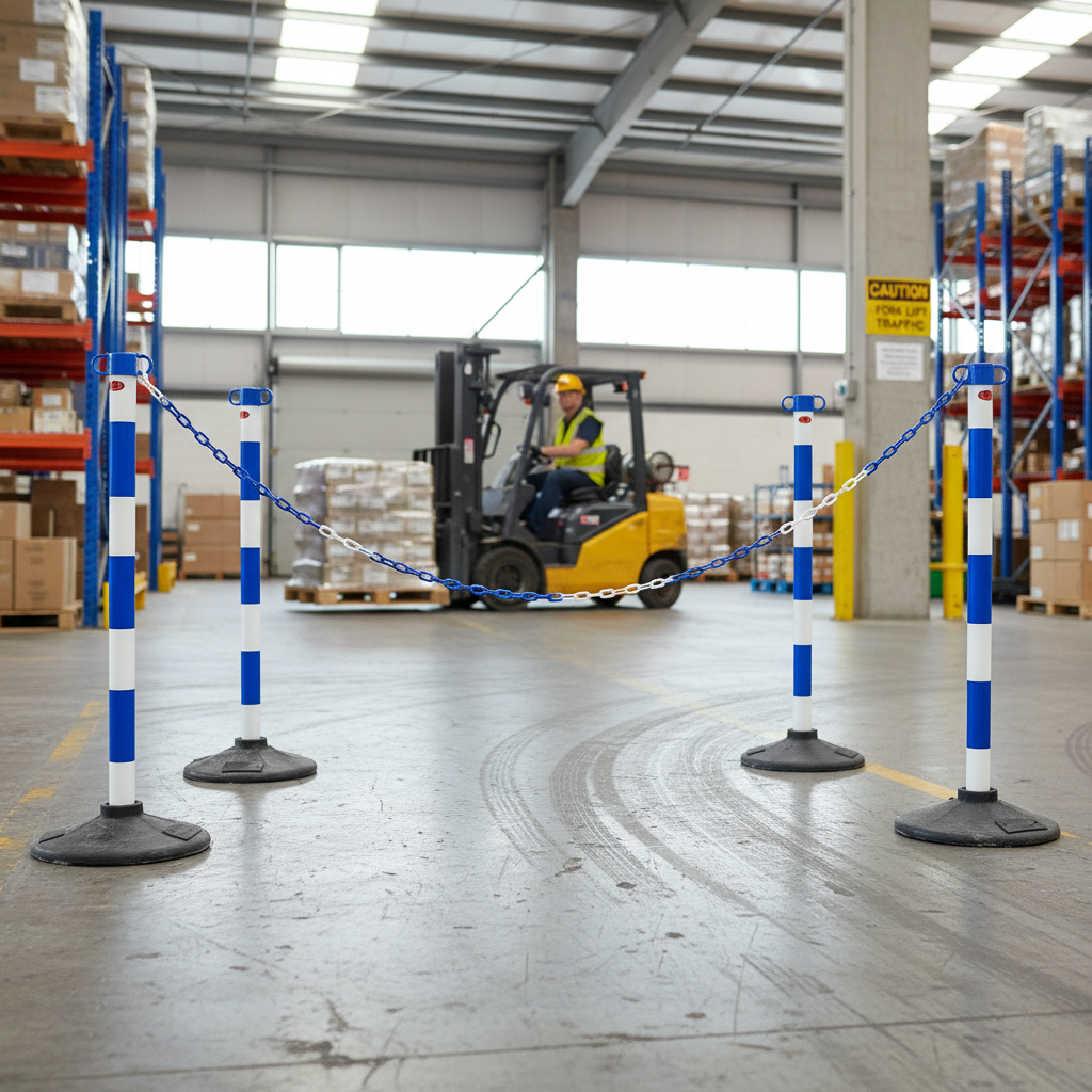 Professional Post and Chain Barrier Kit - 25 Metre Options with Color Variants for Crowd Control and Area... | Barriers Co