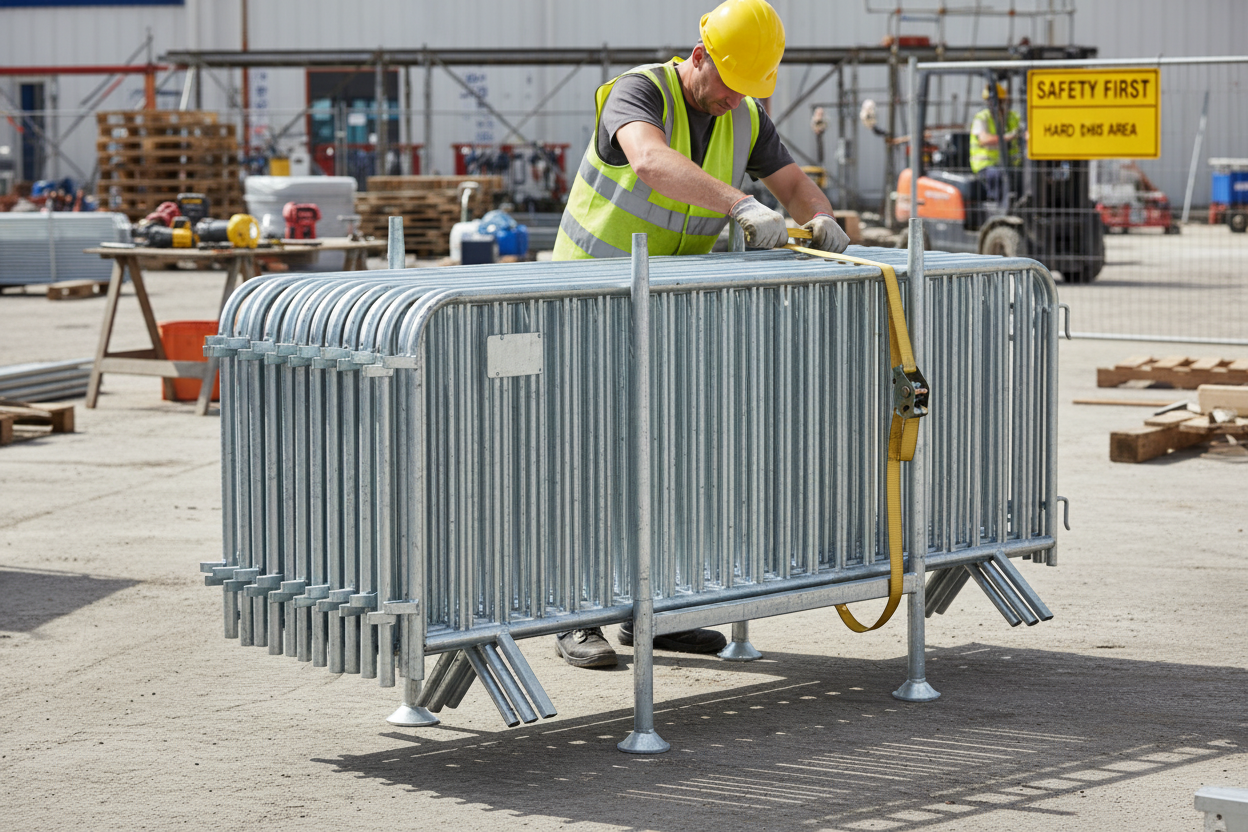 Premium Heavy Duty Transport Fence for Efficient Storage and Handling of Crowd Barriers