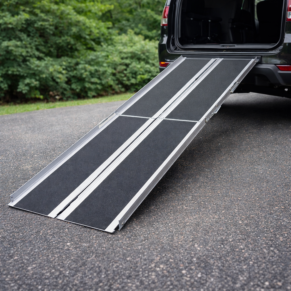 Multi-Fold Wheelchair Ramp – 4ft to 10ft – High-Performance – Car Access