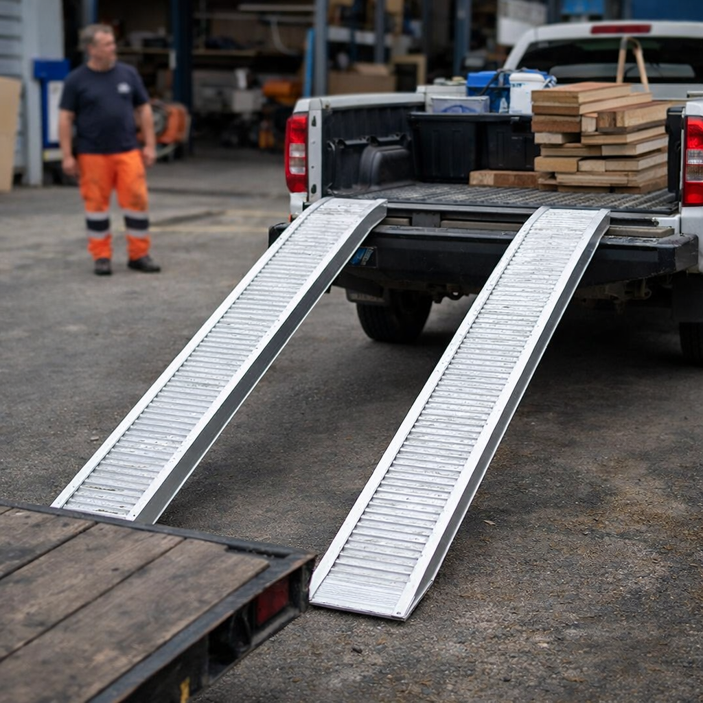 Aluminium Loading Ramps – 4500mm x 520mm – 7315kg Capacity – Industrial