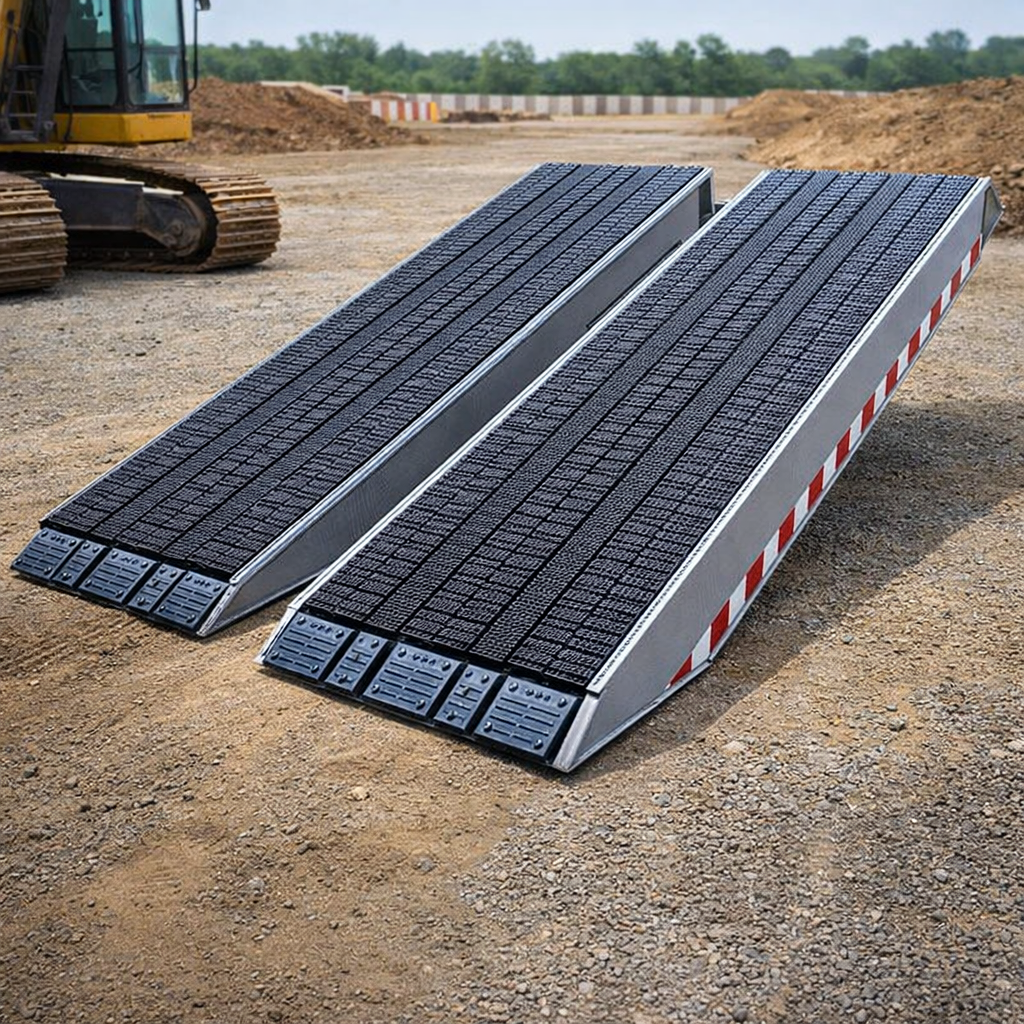 Industrial Grade Ramps – 5000mm x 720mm – 9574kg Capacity – Steel Tracked Vehicles