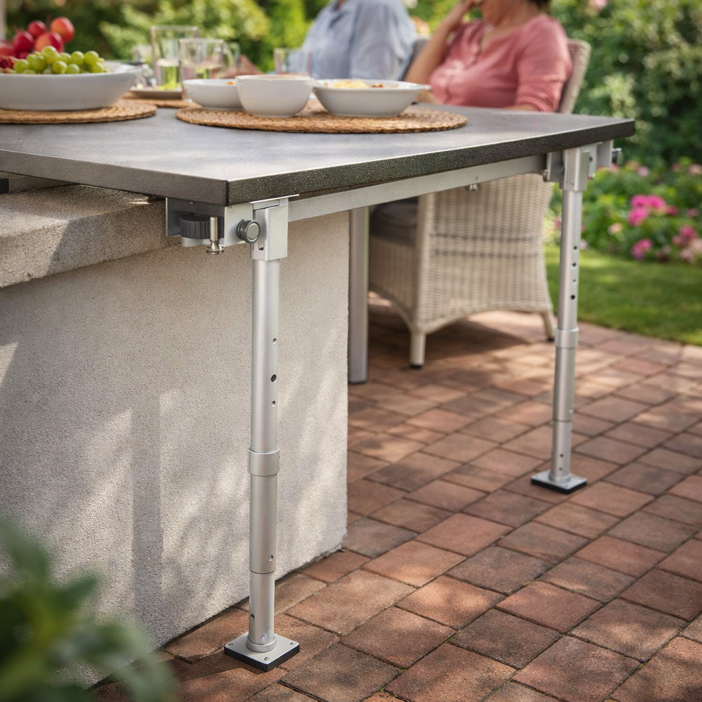 Adjustable Support Legs – Black – 170-630mm Height – Wheelchair Ramps