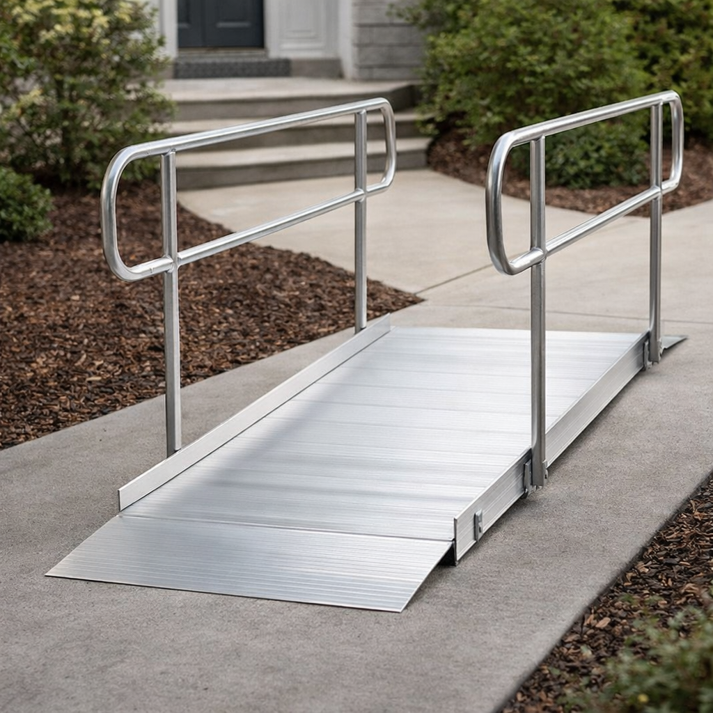 Wheelchair Ramp Kit – 3ft-12ft – With Handrails – Mobility Access