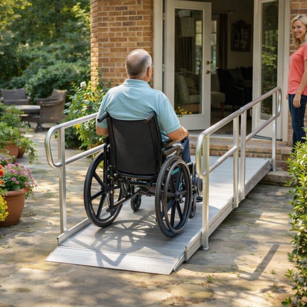 Wheelchair Ramp Kit – 3ft-12ft – With Handrails – Mobility Access
