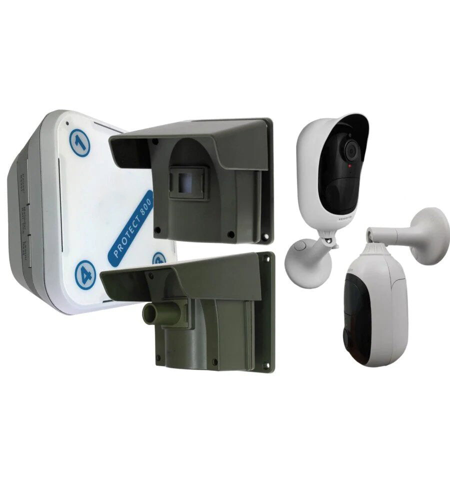 2 x PIR Driveway Alert With 2 x Battery Wi-fi Cameras Home Kit