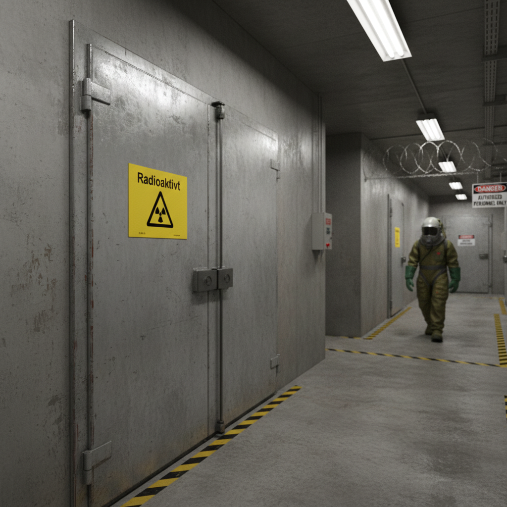 Premium Radioactive Warning Sign - Durable Materials, Multiple Mounting Options, and High Visibility for Safety and Compliance