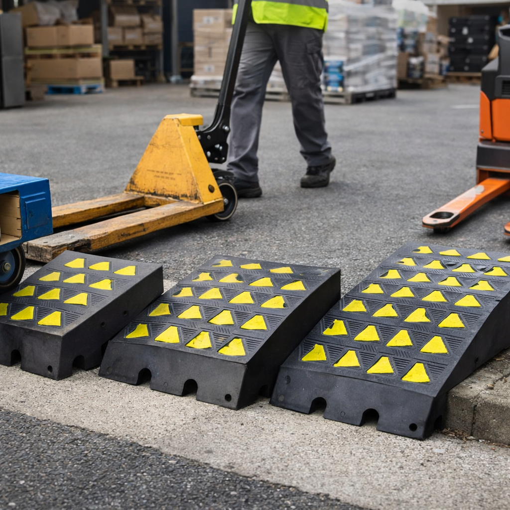 Rubber Kerb Ramp – 100mm, 150mm & 200mm – Heavy Duty – Outdoor Access