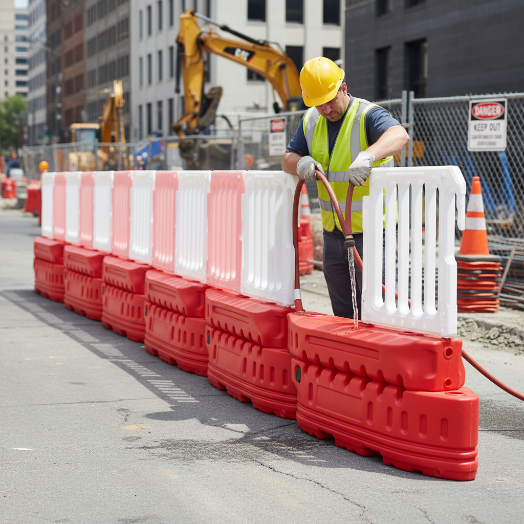 Premium 2 Metre Heavy Duty Water Filled Barrier with Blow Moulded Design and Robust Filling Cap | Barriers Co