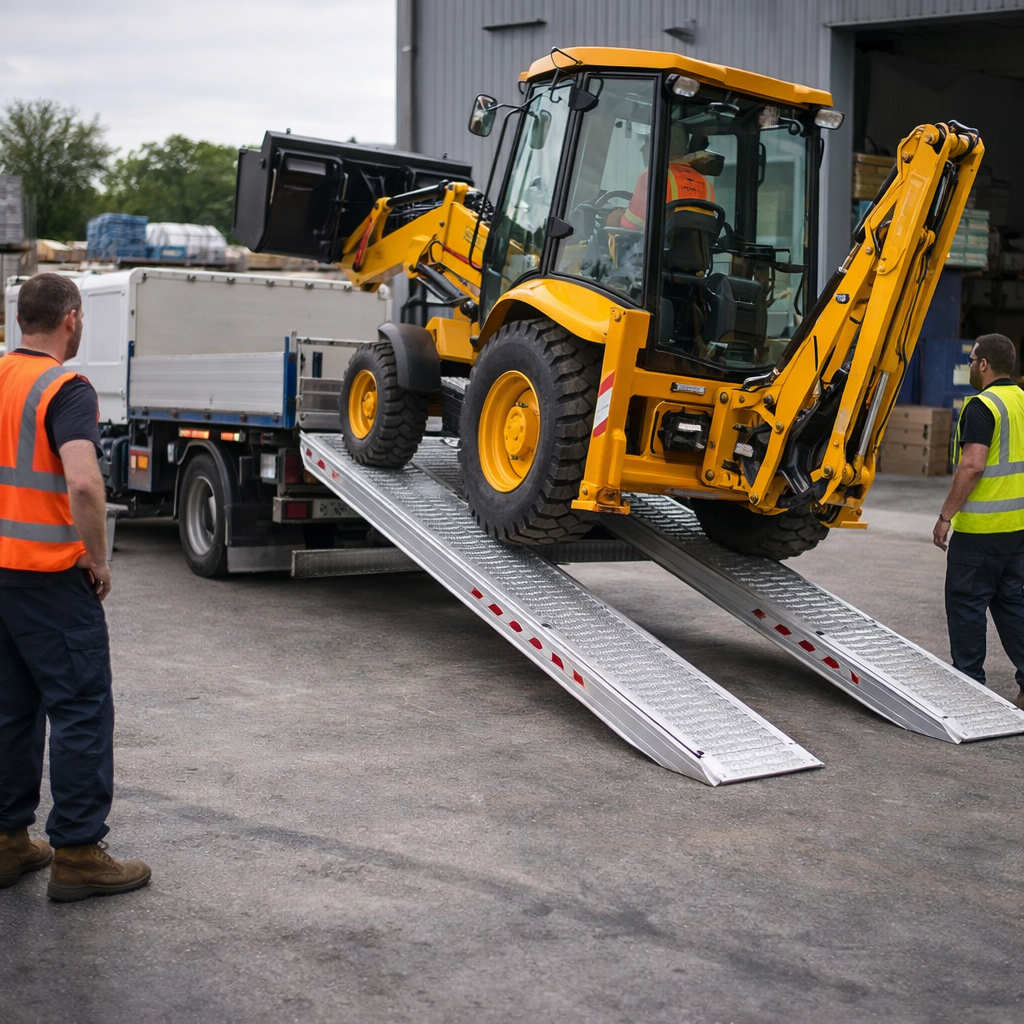 Aluminium Loading Ramps – 2500x550mm – 20000kg Capacity – Industrial Use