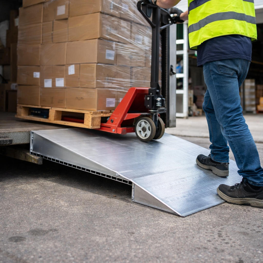 Aluminium Wedge Ramp – 60mm to 170mm – 1000kg Capacity – Trolleys & Pallet Trucks