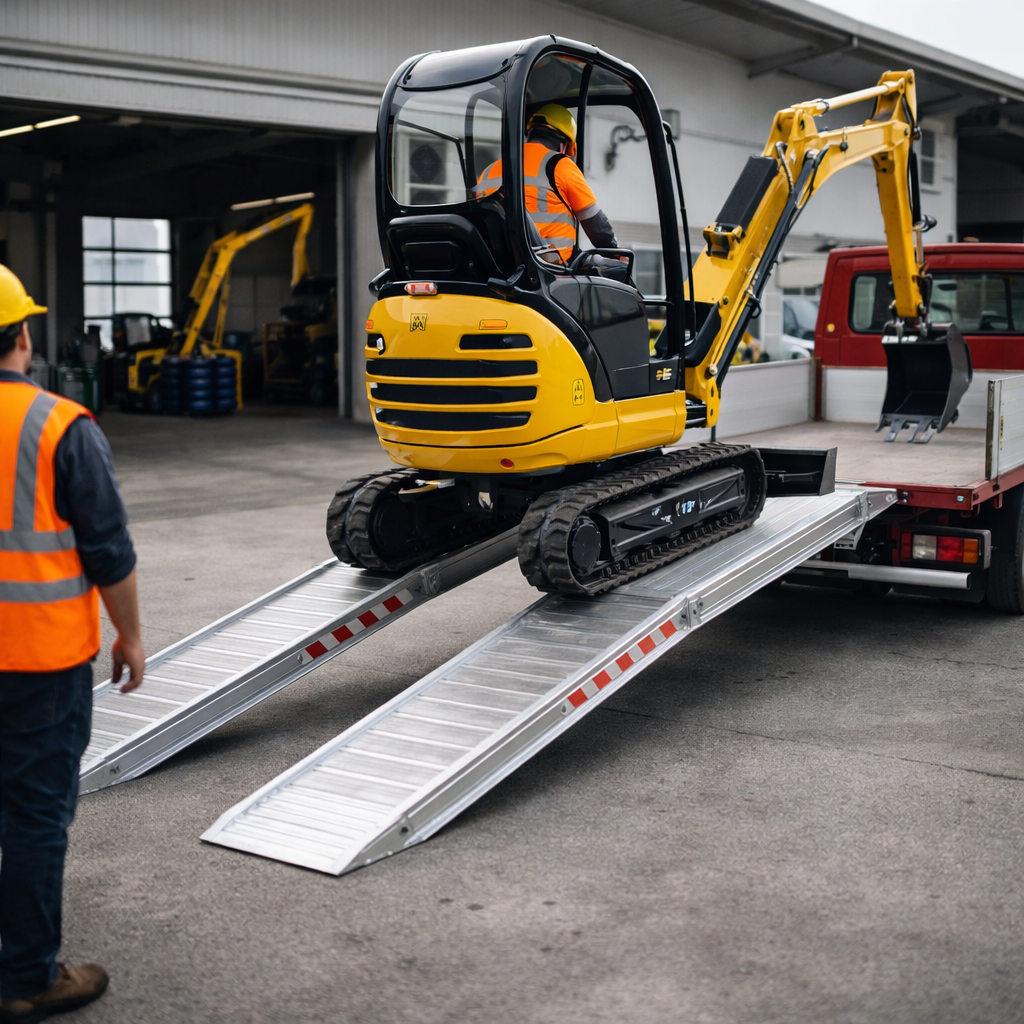 Aluminium Loading Ramps – 1500x500mm – 2450kg Capacity – Plant & Machinery