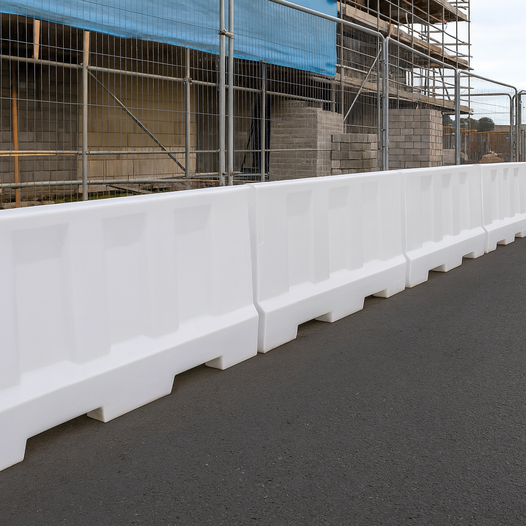 2m Euro Water-Filled Safety Barrier – Heavy-Duty Ballasted Traffic 1