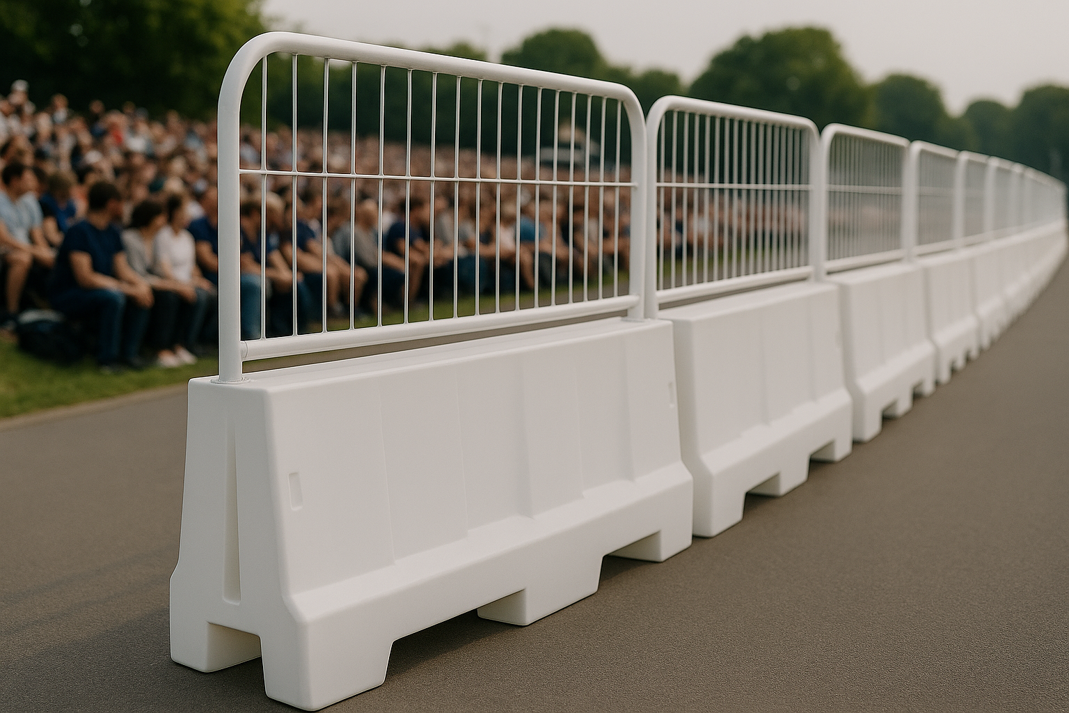 2m Euro Water-Filled Safety Barrier – Heavy-Duty Ballasted Traffic 2