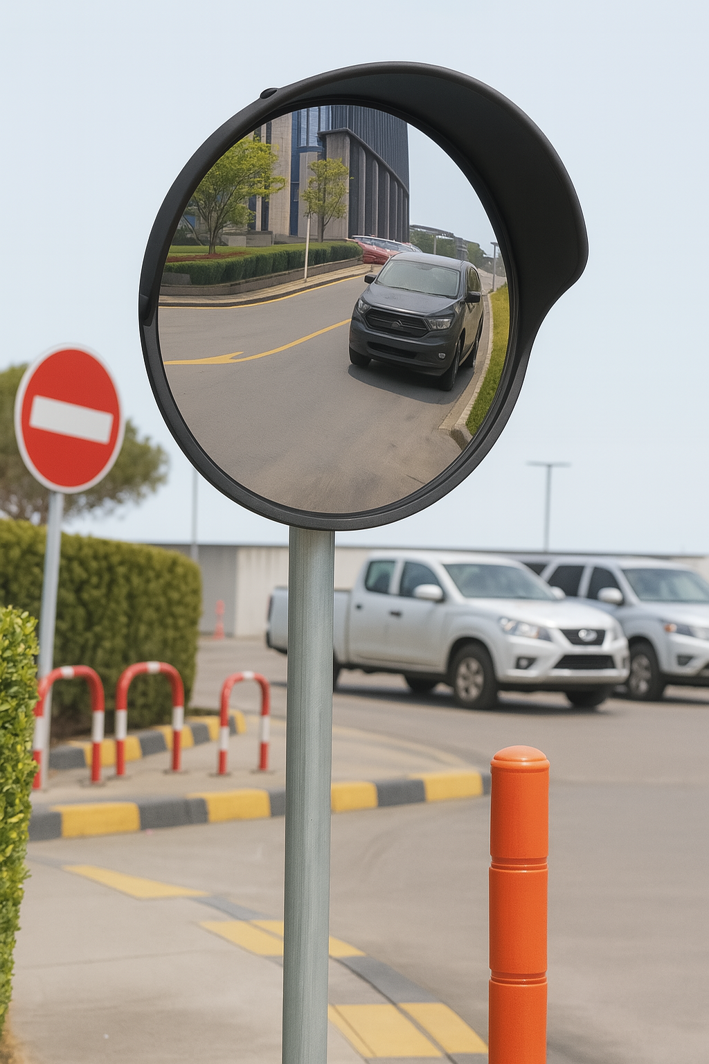 300mm External Polypropylene & Steel Blind Spot Mirror 3