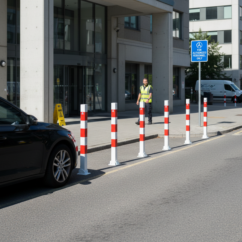 Premium Foldable Bollards in Galvanized Steel with Multiple Mounting Options and Locking Devices for Secure Access Control