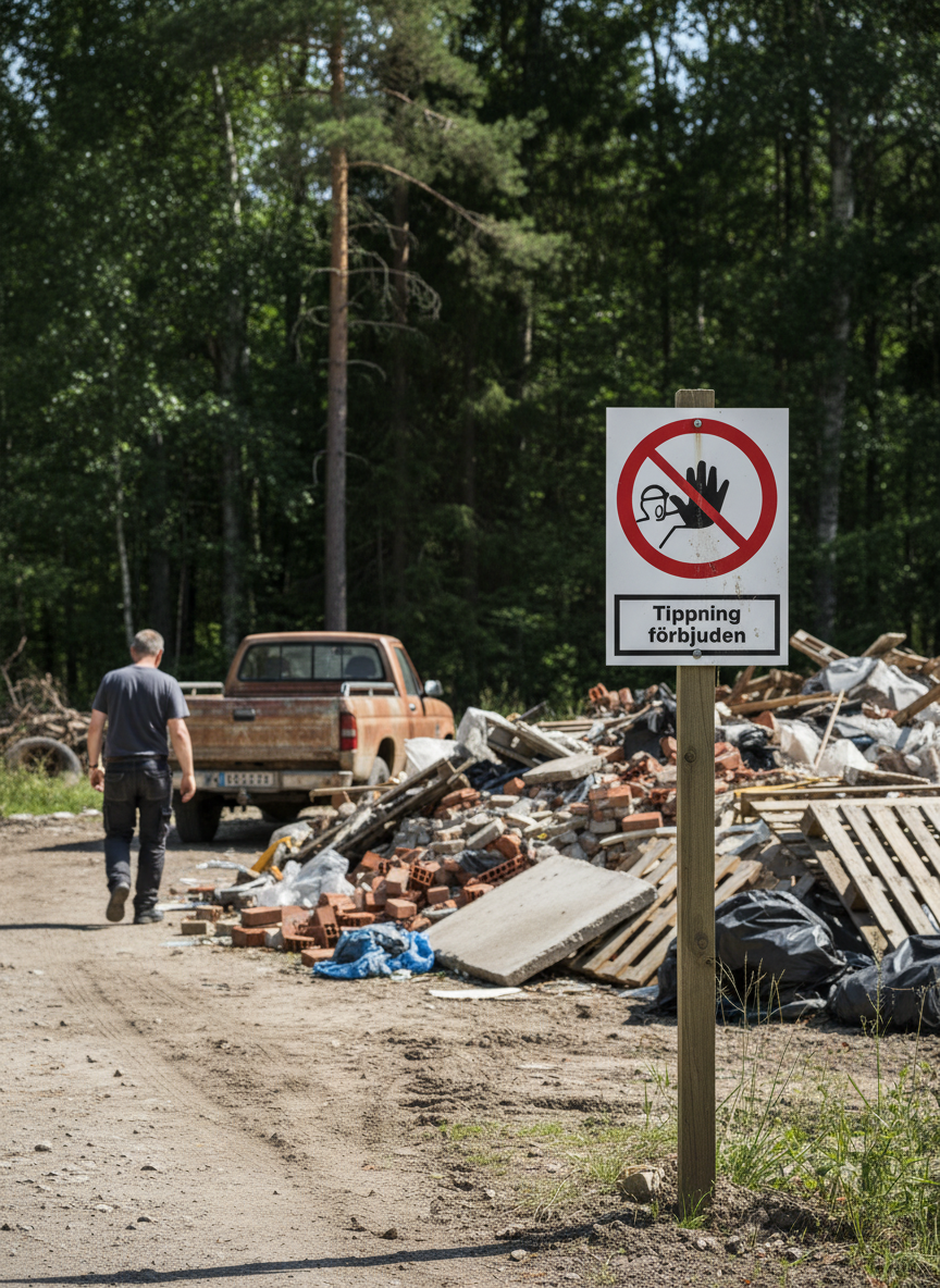 Premium No Dumping Prohibition Sign - Durable Materials for Safety in Various Environments
