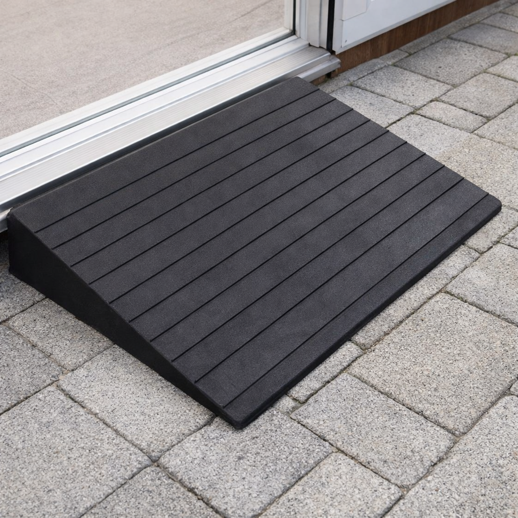 Rubber Threshold Ramps – 78mm to 80mm High – Recycled – Wheelchair & Scooter Access