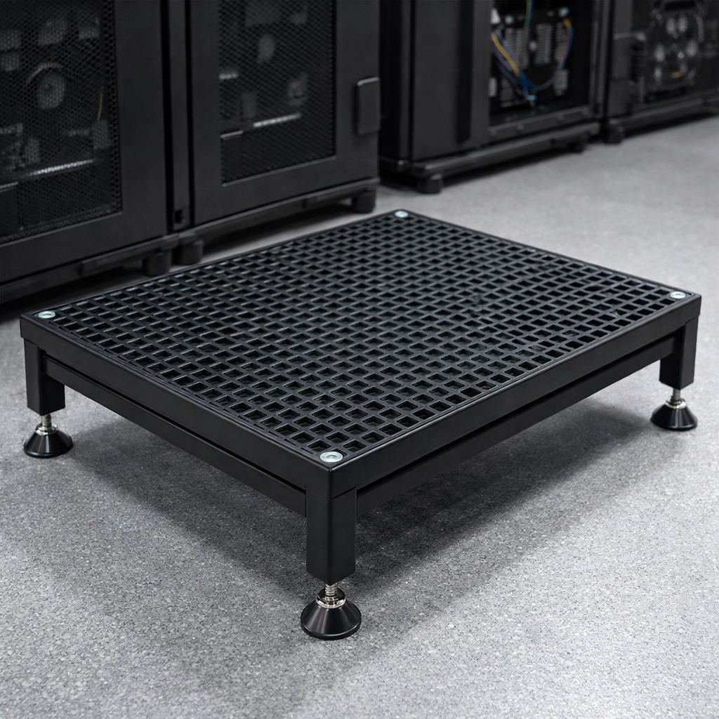 Adjustable Safety Step Stool – Black – Heavy Duty – Indoor/Outdoor Use