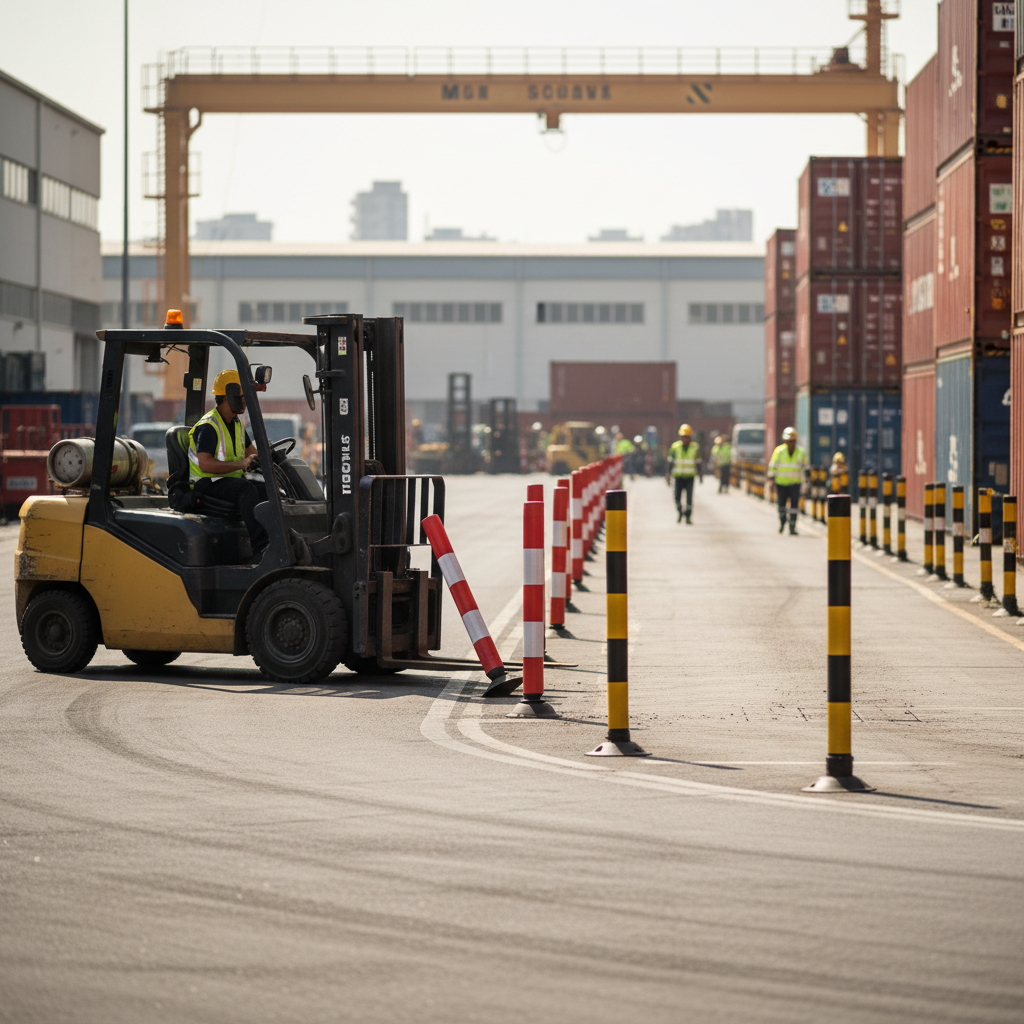 Premium High-Performance Off-Highway Traffic Posts - Flexible Reflective Bollards for Industrial and Commercial Use, Available in Multiple Sizes