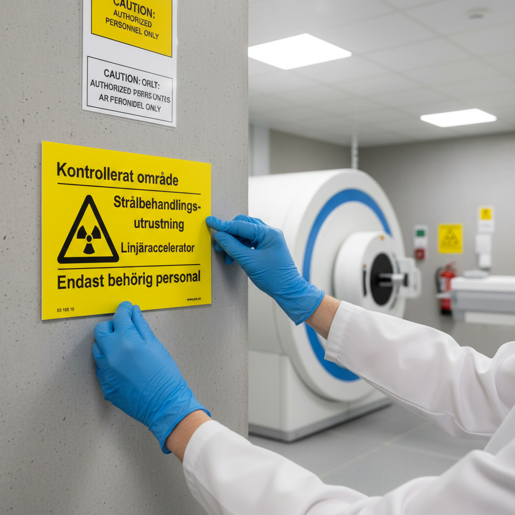 Premium Warning Sign for Radiation Equipment - Durable, Multi-Material Options with Easy Installation