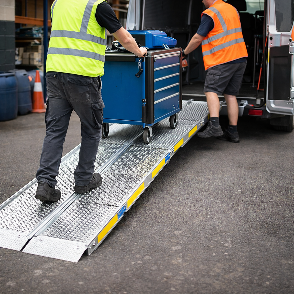 Folding Vehicle Ramp – 820mm Wide – 600kg Capacity – Vehicle Access