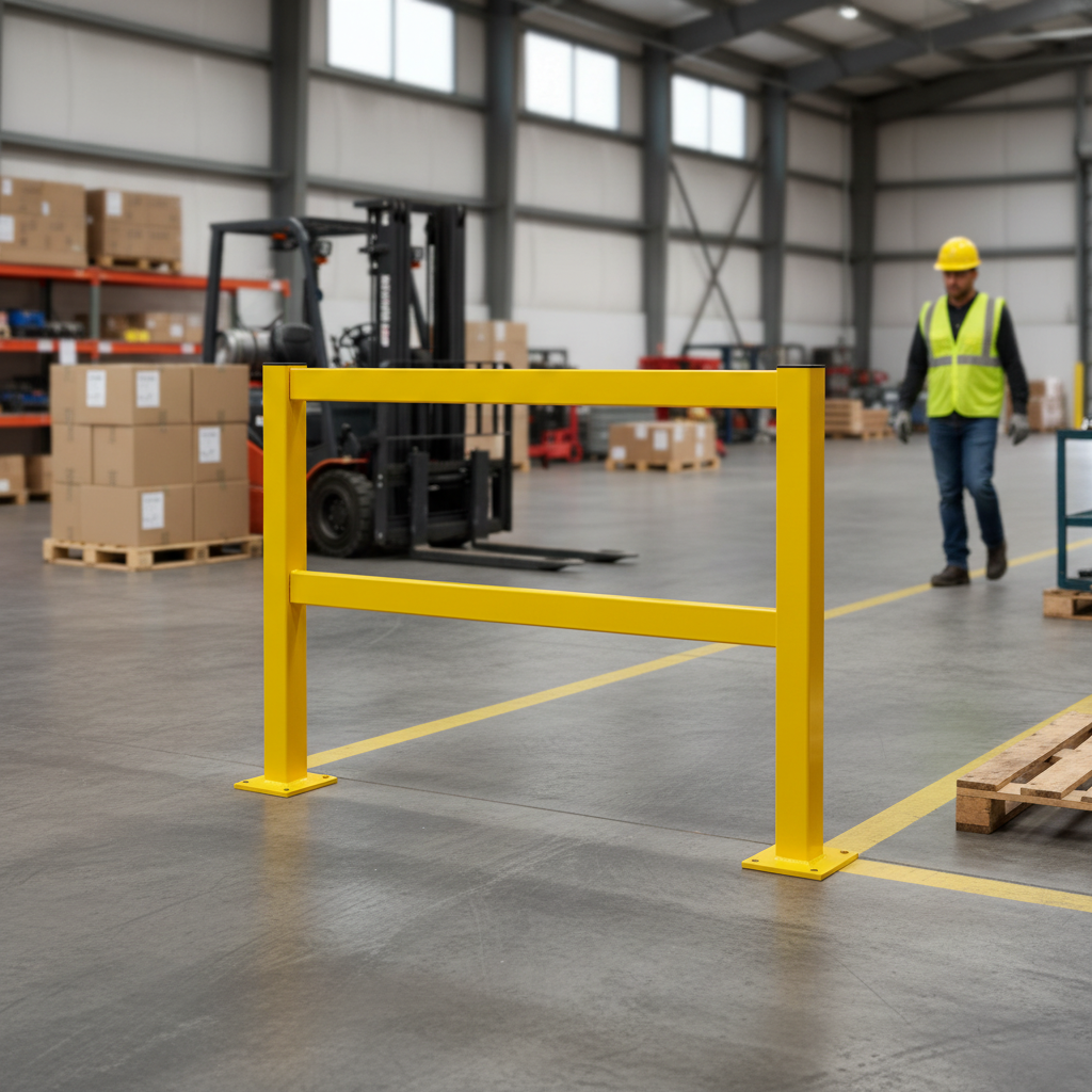 Professional Heavy Duty Barrier Guard Rail Straight Kit with Modular Design for Warehouse Safety and Protection | Barriers Co