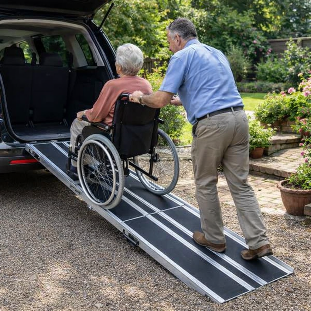 Multi-Fold Wheelchair Ramp – 4ft to 10ft – High-Performance – Car Access