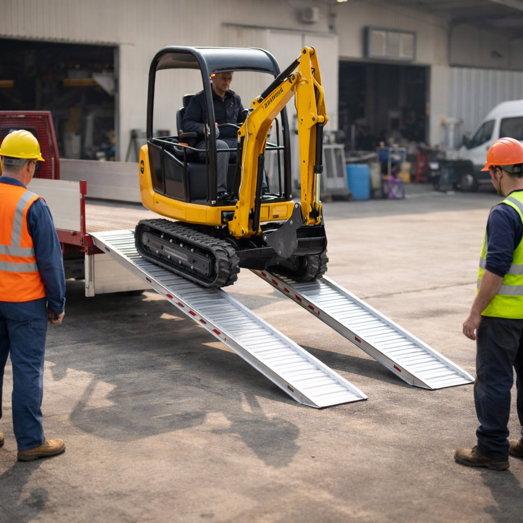 Aluminium Loading Ramps – 2500mm x 300mm – 3500kg Capacity – Professional Use