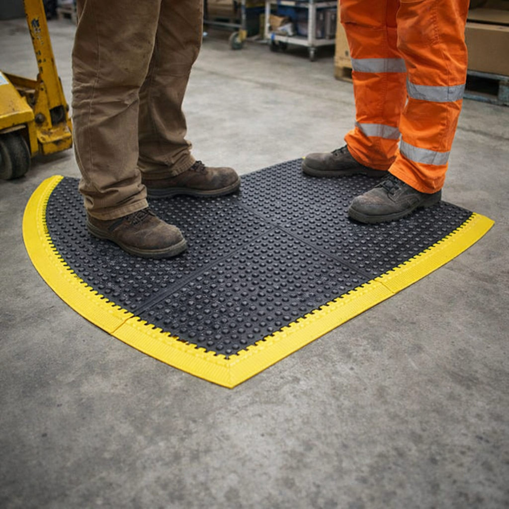 Industrial Corner Rubber Mat – 91 cm – Heavy Duty – Commercial Use