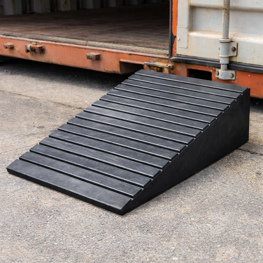 Rubber Threshold Ramp – 114mm-203mm High – Heavy Duty – Wheelchair & Scooter Access